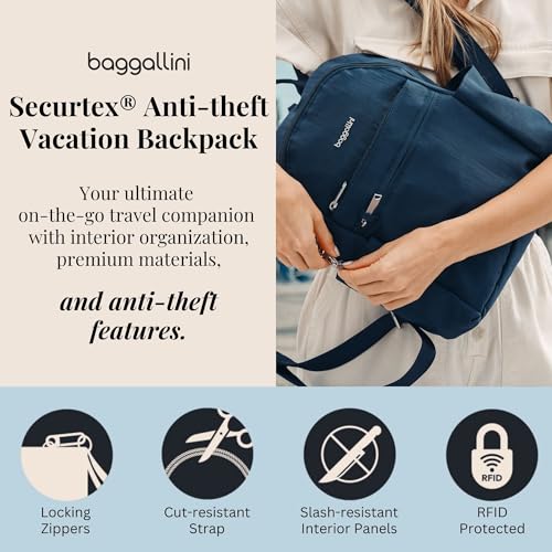 Baggallini Securtex Anti-theft Travel Backpack
