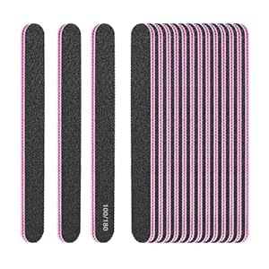 Eupneicu Professionelle Nagelfeile 100/180, 15 Stück