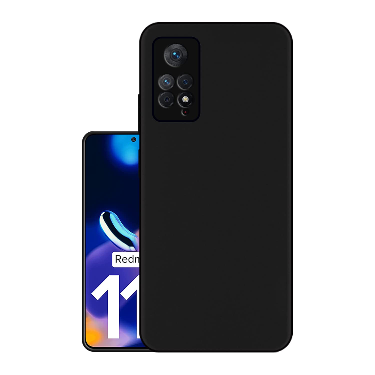 HELLO ZONE Exclusive Matte Finish Soft Back Case Cover for Xiaomi Redmi MI Note 11 Pro/Xiaomi Redmi Note 11 Pro Plus + 5G - Black (B0B21GSTXS) Amazon Price History, Amazon Price Tracker