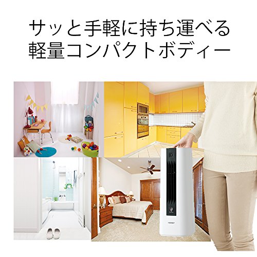シャープ(SHARP) プラズマクラスター搭載 セラミックファンヒーター HX-GS1-W の商品画像 2