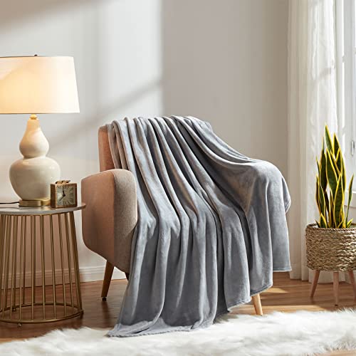 Kmuset Fleece Blanket Throw Size Grey Lightweight Super Soft Cozy Luxury Bed Blanket Microfiber Factory Shop thumb #2