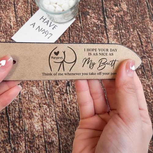 I Hope Your Day Is As Nice As My Butt - Personalized Belts for Men, Custom Engraved Leather Belt, Name Belt, Custom Belts for Husband, Perfect Christmas & Valentine Gift, Custom Leather Belts4
