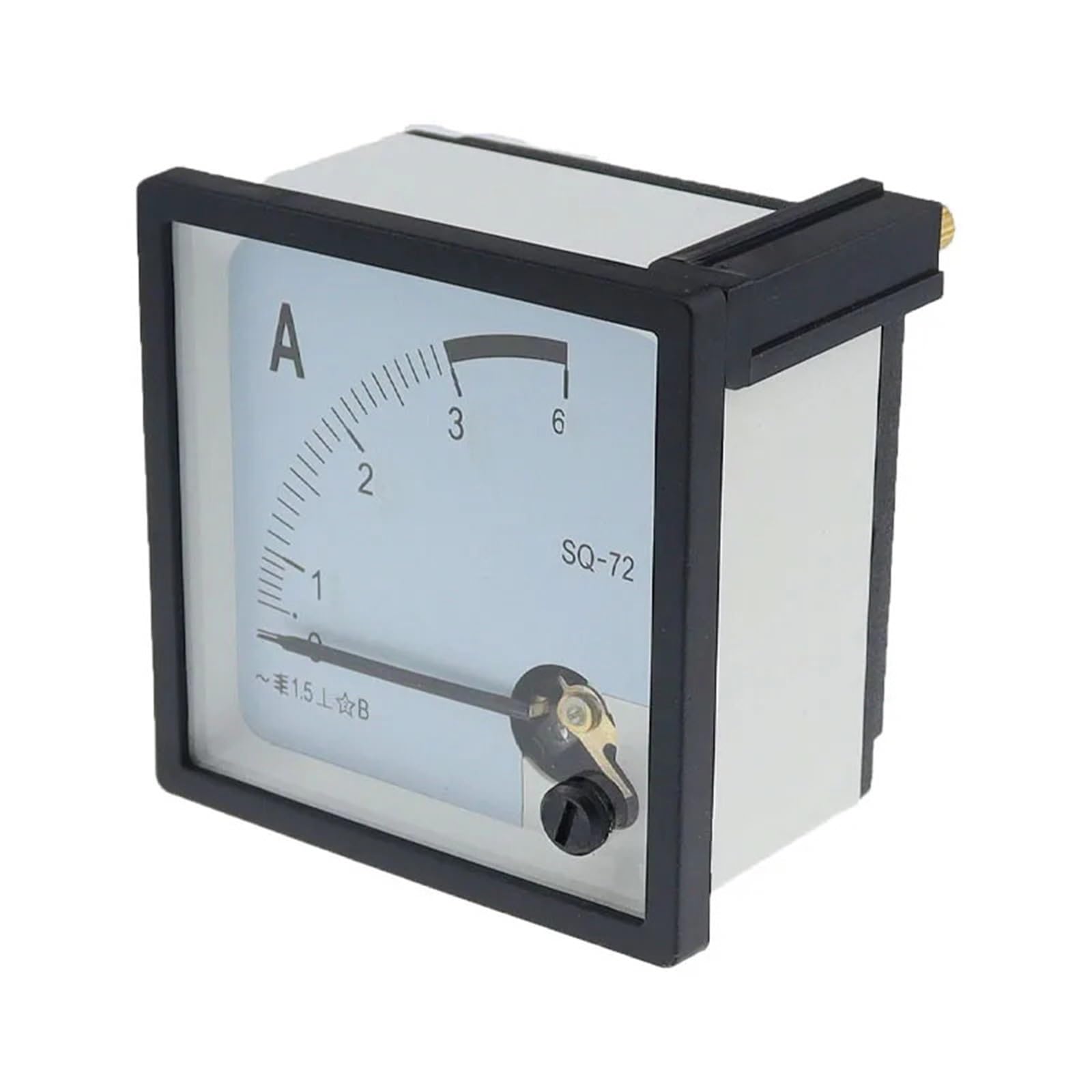 Puntero SQ-72 de 72 x 72 mm, amperímetro de CA 1A 2A 3A 5A 10A 15A 20A 30A 50A AMP Meter analógico CZ-72 1 unidad (1A)