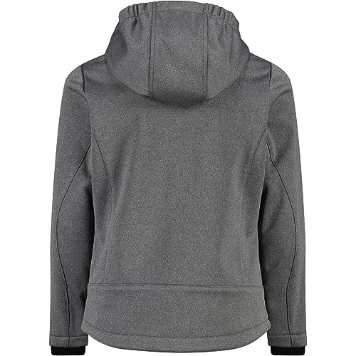 Veste Kid G CMP blouson adolescent à capuche fixe Noir Mel.-Gloss 176