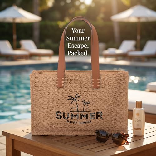 Bolso de Playa Tejido de Rafia para Mujer 2026 miniatura 4