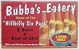 ShopForAllYou Vintage Decor Signs Bubba's Hillbilly six Pack Beer TIN Sign Funny bar Redneck Hunt Cabin Decor OHW