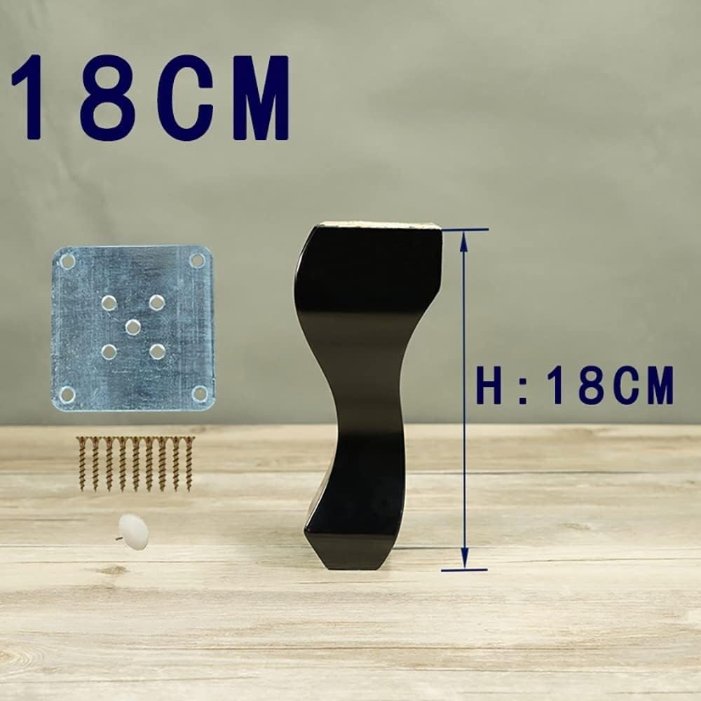 Gambe for tavolo fai da te 4 pezzi con piastra di montaggio, viti(18cm)