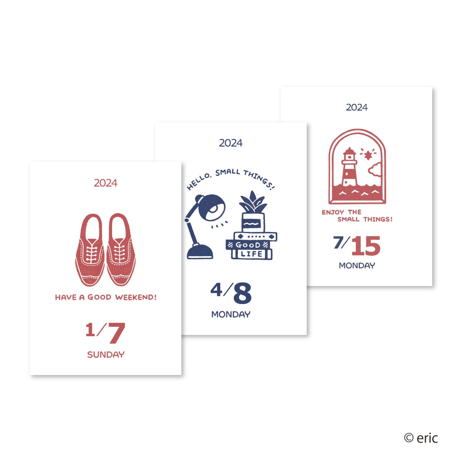 Amazon.com: NK4202 New Japan Calendar 2024 Calendar, eric Daily Life, 3.8 x  2.4 inches (97 x 61 mm) : Home & Kitchen
