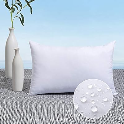 MIULEE 12x20 Pillow Insert Throw Pillow Insert, Outdoor Pillows Water-Resistant Premium Outdoor Pillow Stuffer Sham Rectangle for Couch Sofa Patio Furniture Cushion Porch Swing