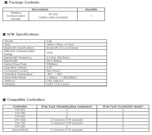 Robotis - bt-410 (slave)