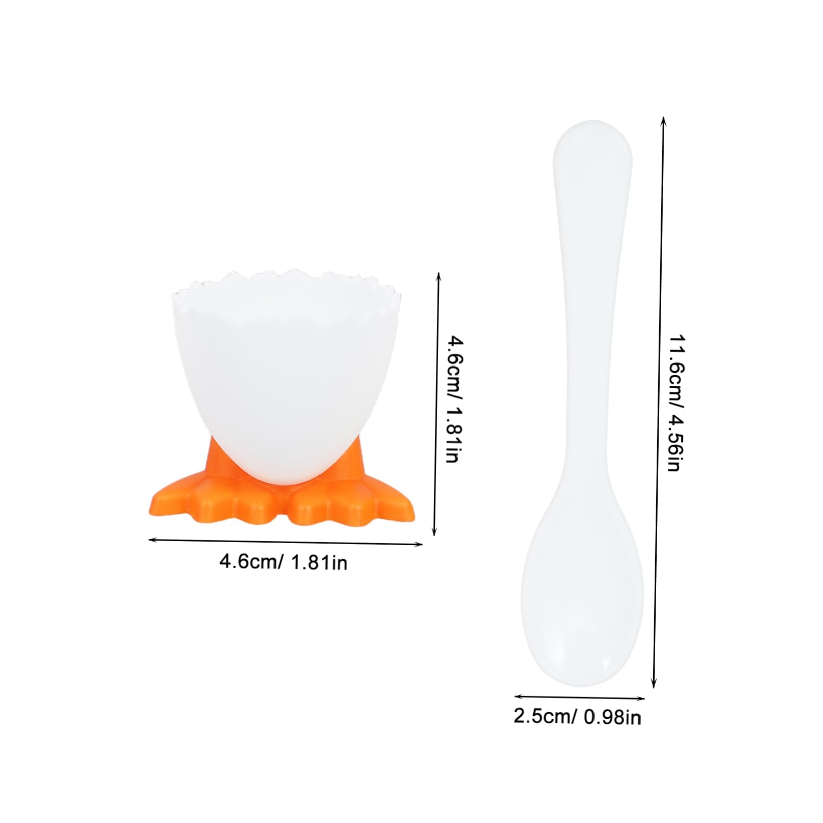 PRETYZOOM Foot Shaped Egg Cups for Boys and Girls Set of 8 Soft Plastic Egg Holders with Animal Design Safe and Easy to Clean for Boys and Girls Meals