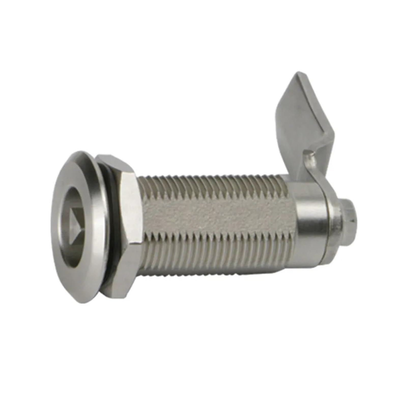 MS705-50 - Cerradura de cilindro de acero inoxidable extendida con forma de triángulo (1 unidad)