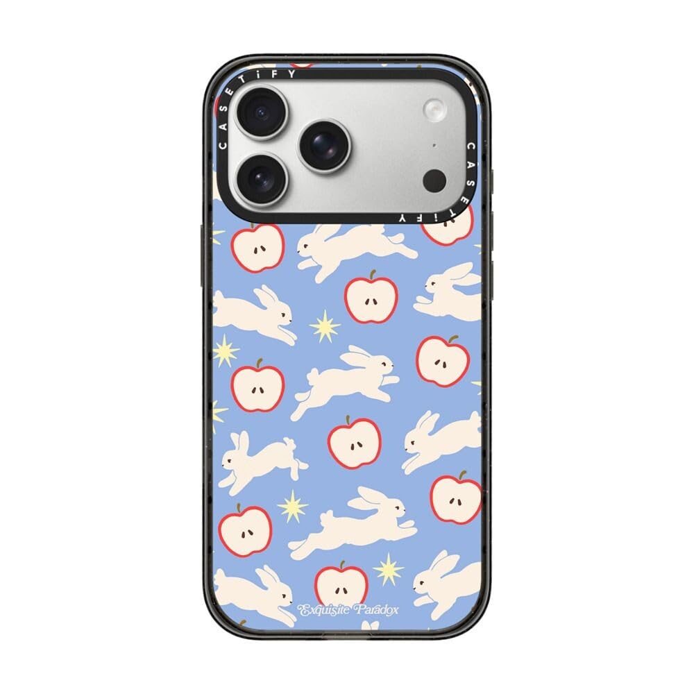 CASETiFY インパクト iPhone 17 Pro Max ケース [MagSafe対応/薄型 軽量/耐衝撃] - Bunnies in the Sky - クリア ブラック