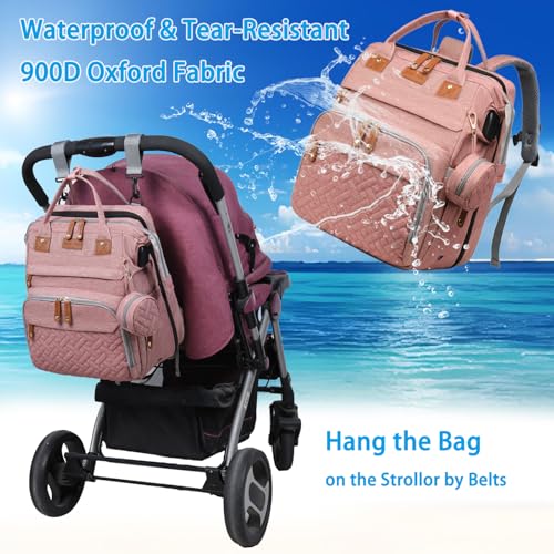 Jeryswet Diaper Bag with Changing Station