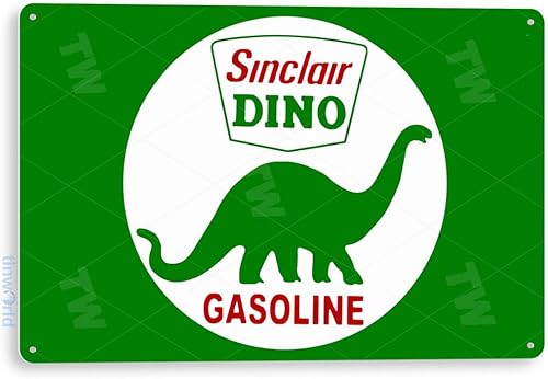 Estaño Signo Sinclair Dino Gas de petróleo pared de metal decoración arte cochera Shop A608 Estaño Signo Sinclair Dino Gas de petróleo pared de metal decoración arte cochera Shop A608