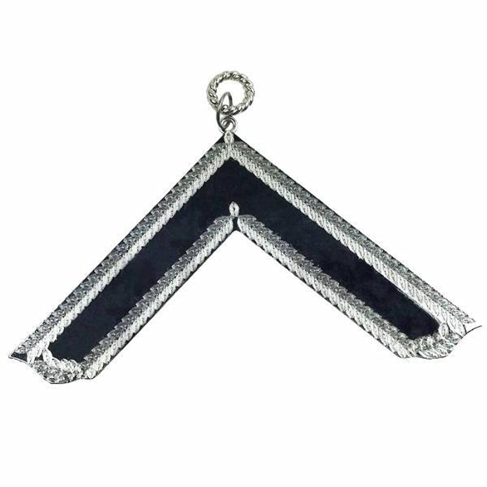 Bricks Masons Masonic Craft Lodge Officer Collar Jewel Silver - Worshipful Master