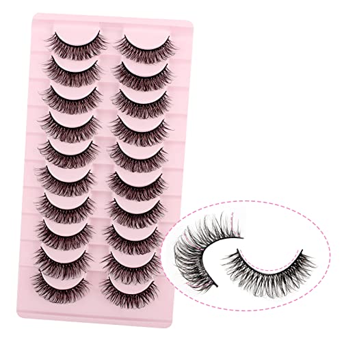 Oreola Künstliche Wimpern Volume 10 Paar Russische Strip Wimpern Natürlich(F04)