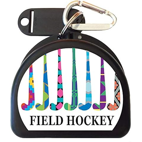 Zumoe Field Hockey Mouthguard Retainer Case - Winning Team - Black Cover