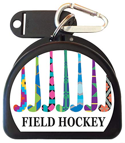 Zumoe Field Hockey Mouthguard Retainer Case - Winning Team - Black