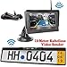 Produktbild HSRpro Rückfahrkamera mit Kennzeichenhalter inkl. Stand Monitor - Bis zu 5 Jahre Garantie. Drahtloser Kabellose Funk oder Kabel Vinbindung für PKW KFZ Auto Bus & Transporter - Rear View Camera Kamera
