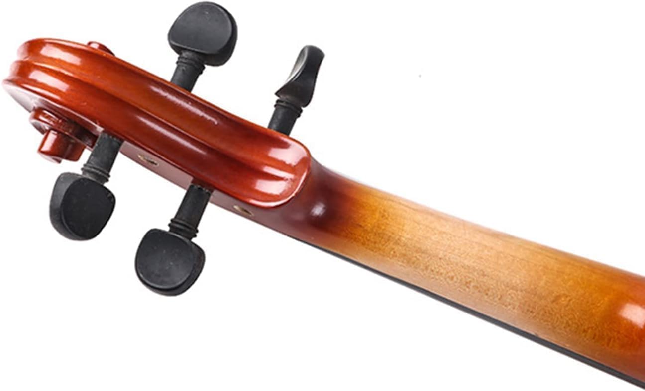 Violino 4/4 in legno massello con custodia rigida, archetto e colofonia per principianti e studenti, ideale per adulti, set completo di violino