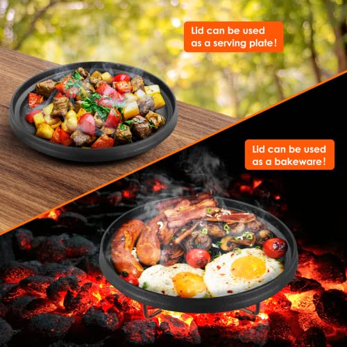 LIFERUN-Dutch-Oven-Pot-with-Lid-12-Quart-Cast-Iron-Dutch-Oven-without-Feet-with-Stand-Spiral-shaped-Handle-Cast-Iron-Pot-for-Outdoor-Indoor