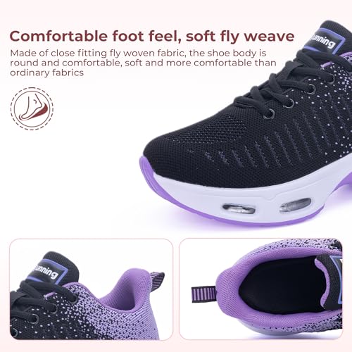 Image of Womens Slip On Tennis Sneakers Walking Running Shoes Easy to Wear