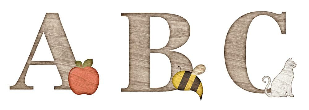 Elementary ABC Posterdruck – SD Graphics Studio (61 x 20 cm)