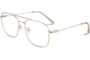 Hipster Glasses: Unleash Your Inner Fashionista with Non-Prescription Clear Lens Metal Frame Eyewear