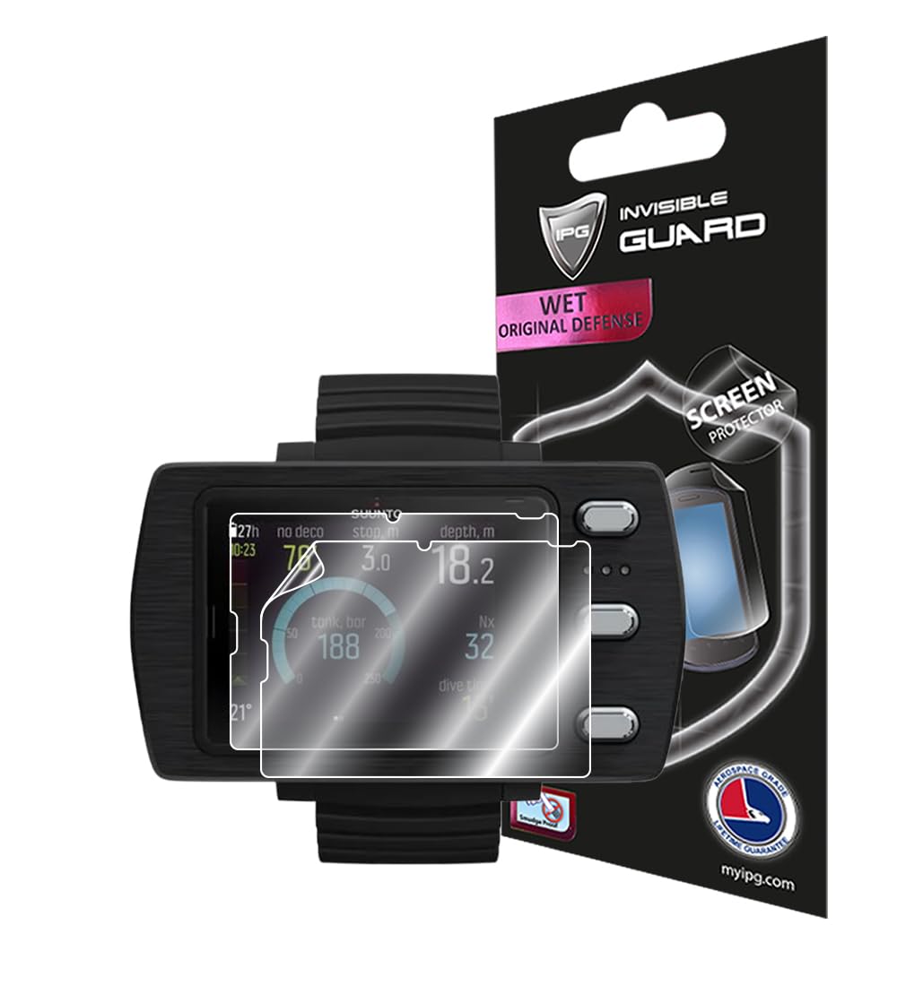 IPG Für Suunto Eon Steel Black Dive Computer Hydrogel Protector Invisible Touch Screen Sensitive Ultra HD Clear Film Anti-Scratch Skin Guard - Smooth/Self-Healing/Bubble Free for EonSteel