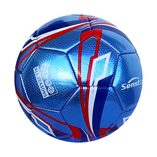 Image of Senston Soccer Foot Ball Match Ball Official Training Football With Pump Size 5 Practice Ball For Men /Women, Dark Blue