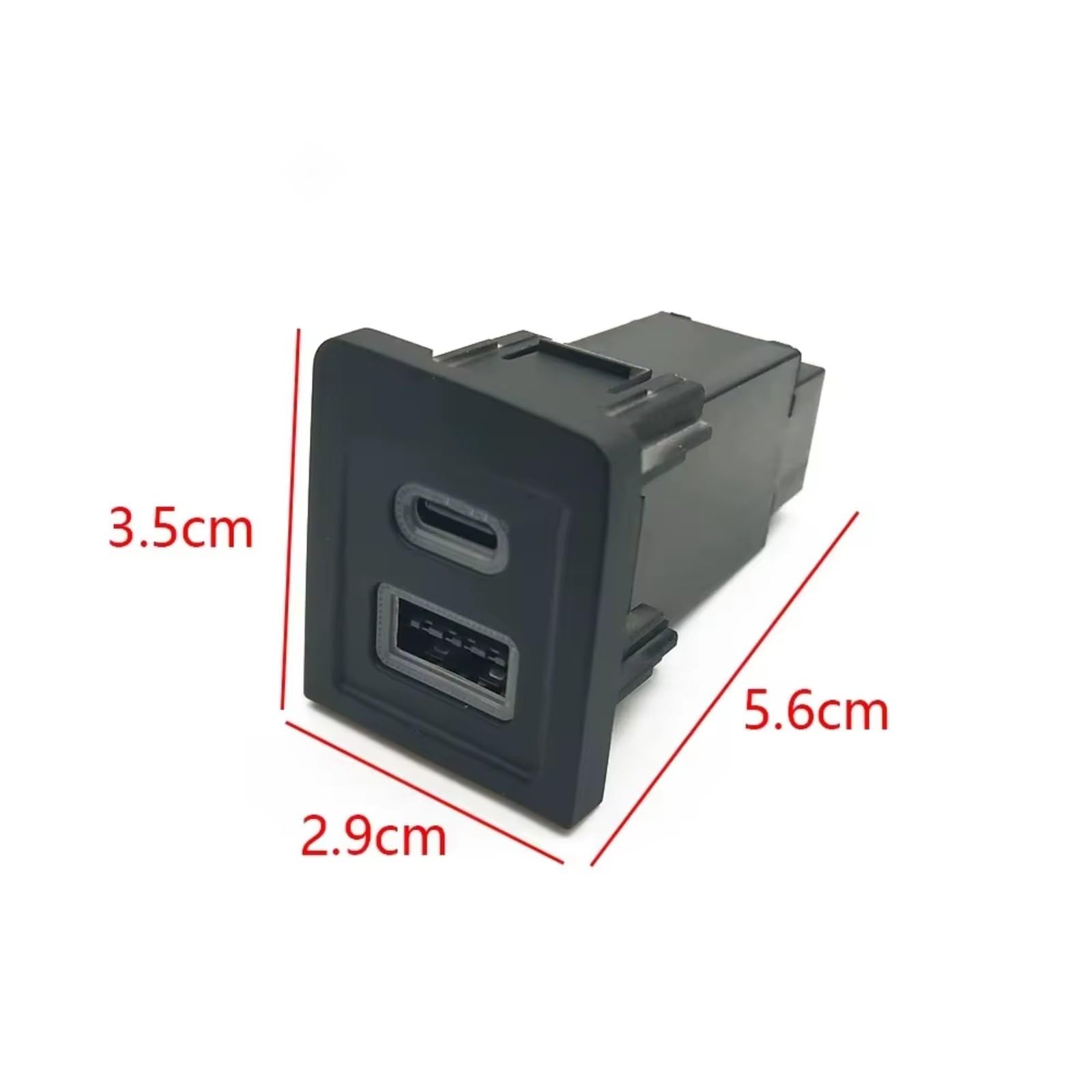 Conector USB Consola Compatible Con VW Para T5 2003-2008 Cargador Coche Puerto Carga Teléfono Adaptador Salida PD QC3.0 Puerto USB Coche
