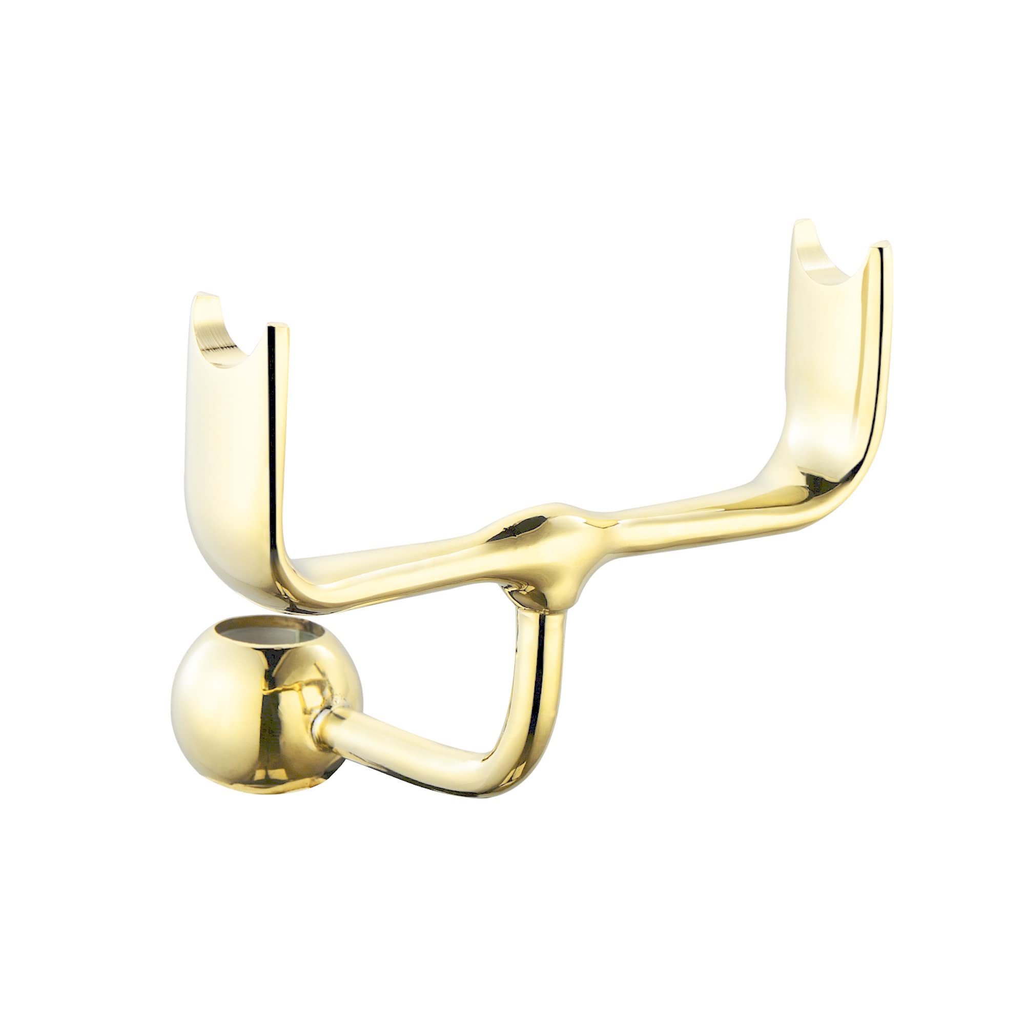 ENKI B12 Telephone Hand Shower Bracket Holder Rigid Riser Rail 18mm Polished Gold