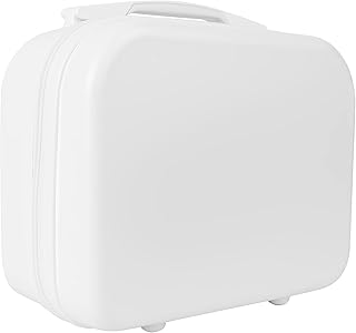 Caso de maquillaje portátil blanco 14 pulgada...