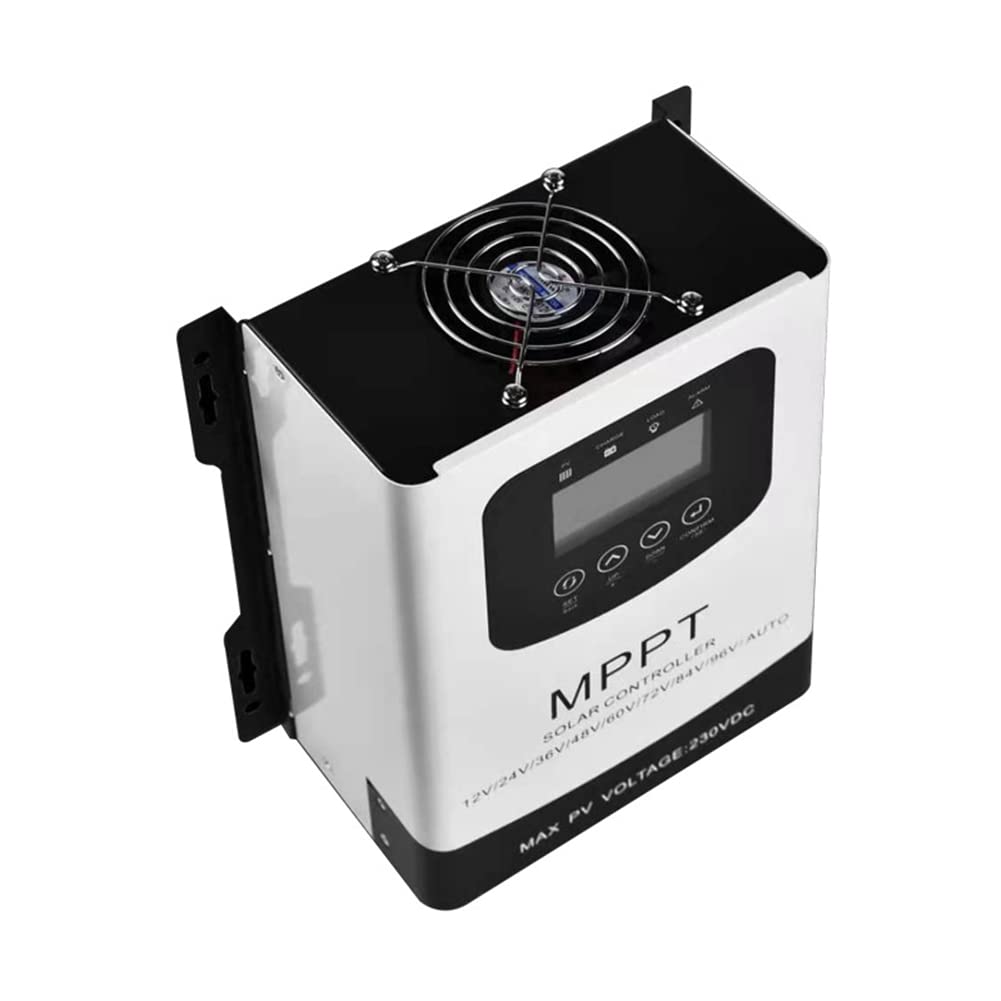 Controlador de descarga de carga solar MPPT de 12 V, 24 V, 48 V, 60 V, 72 V, 96 V, 60 A, regulador PV 230 V CC para batería de gel de litio Lifepo4