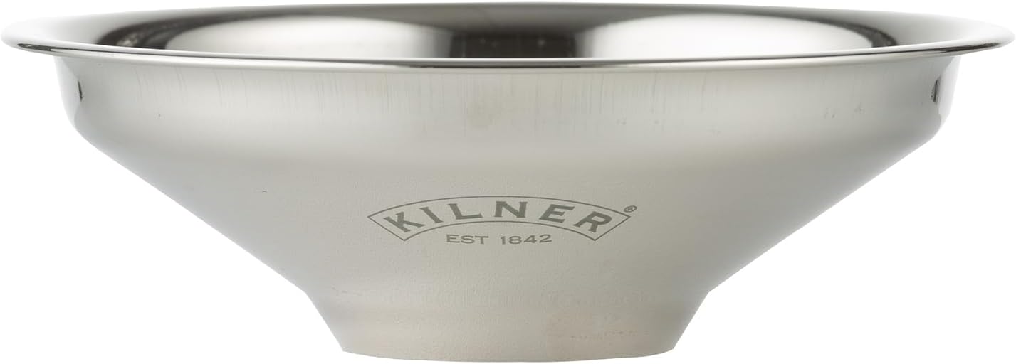 Kilner Stainless Steel Easy Fill Funnel Wide Opening for Spill-Free Preserving & Pickling, Fits Multiple Jar Sizes, Perfect for Jams, Chutneys & Jellies