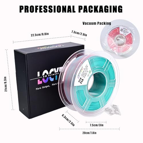 Image of PLA Filament 1.75mm, Silk PLA 3D Printer Filament, Dual Color Filament - Pink and Sky Blue 1.75 PLA Filament- 2 in 1 Coextrusion 3D Filament PLA 1.75 + /- 0.02mm, Fit to AMS, 1kg /Spool