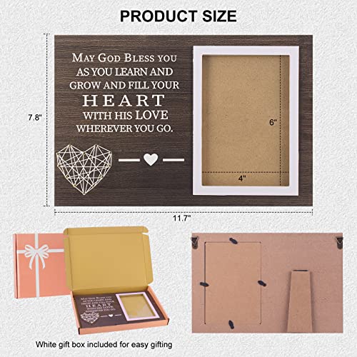 Yakucho Baby Boy Baptism Keepsake Frame - Baptism Gifts For Boys, Double Picture Frame With Blessing Card thumb #4