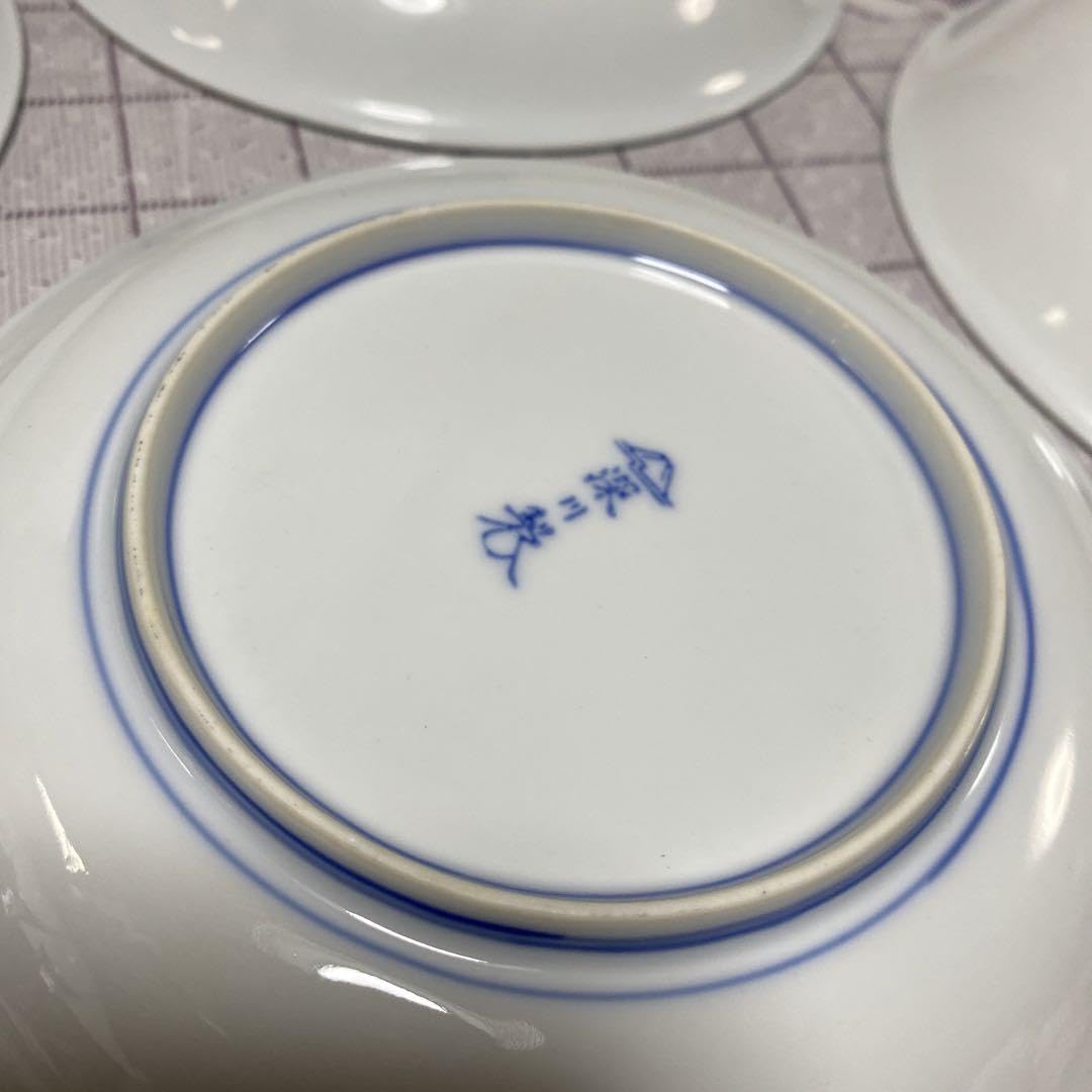 Amazon.co.jp: 宮内庁御用達 深川製磁 牡丹金ミル 直径15.5cm和皿 5枚