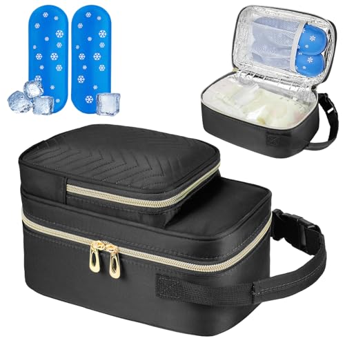 Portable Breastmilk Cooler Bag with Ice Pack