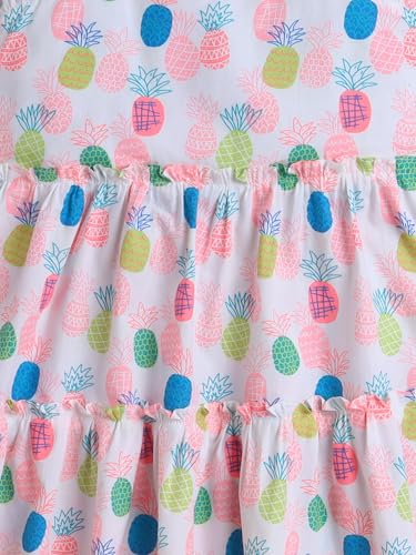 Image of The Magic Wand Printed Dresses for Kids Baby Girls, Fancy Stylish Knee Length Once Piece Frocks for Girls, Casual Dress for Summer Season