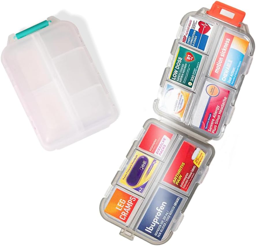 Compact Med Mate with DIY Labels TravelFriendly Medication