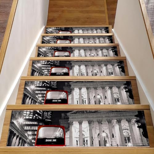 Alfombras para peldaños de escalera de madera interiores antideslizantes de 76 x 20 cm 2