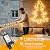 100FT 300 LED Christmas Lights Outdoor, Christmas Tree Lights with 8 Modes Waterproof, Green Wire String Twinkle Lights, Plug in Xmas Decorations for Indoor Patio House Party Holiday, Warm White