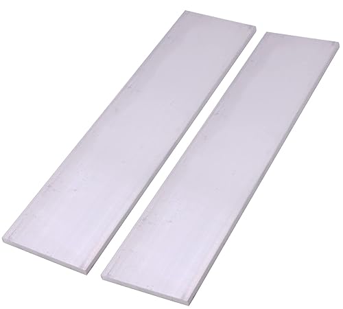 2 piezas de barra plana cuadrada de aluminio de 1/4 pulgadas (0.236 in) x 3 pulgadas (2.953 in), barra plana cuadrada de aluminio de 12 pulgadas de