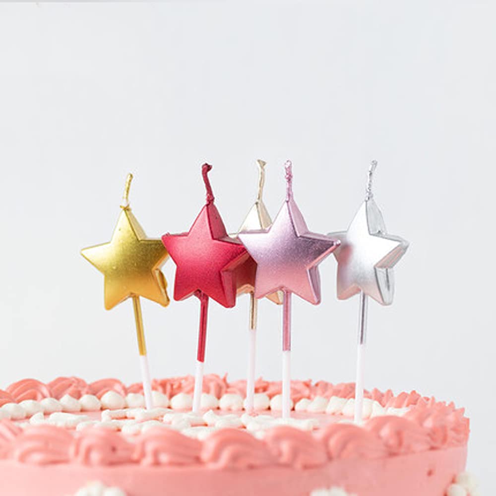 Bougie Anniversaire Bougies D'Anniversaire Torsadées - Lot De 12 En Or Rose - Spirales Métalliques Pour Gâteau Bougies Longues Minces