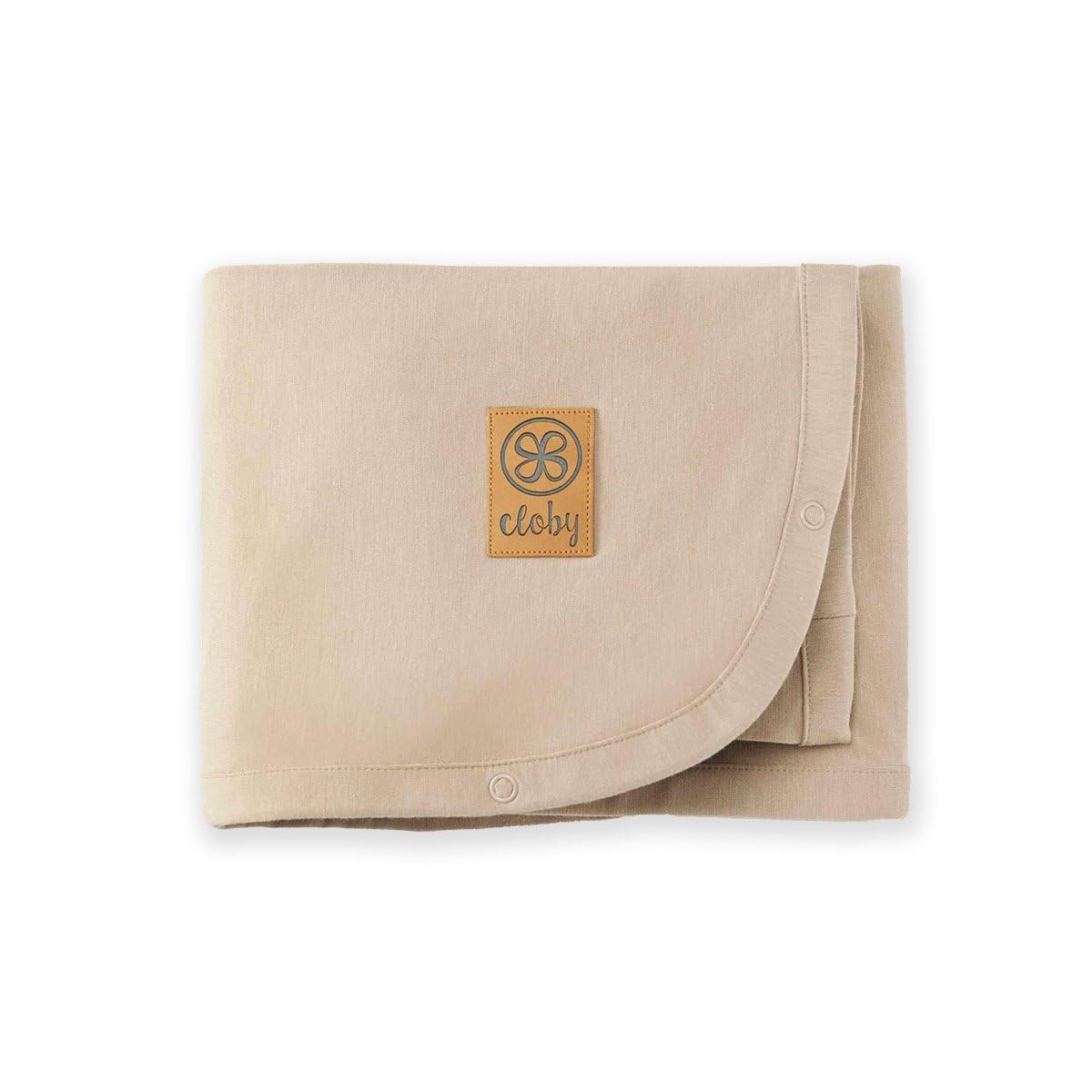 Cloby Babydecke mit UV-Schutz (UPF 50+) multifunktional Decke Sonnenschutz Kinderwagen Babyschale Sandy beach beige CBY-UVB-SB