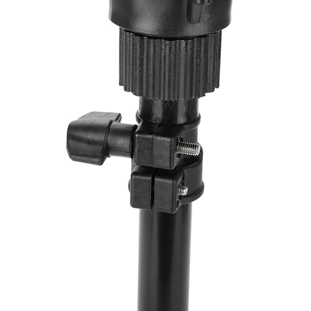 Mannequin Tripod, Portable Adjustable Wig Head Tripod Stand Holder for Hairdressing Makeup Beauty Salon Hair Cosmetology Mannequin Training Doll Model Head Stand (Black)