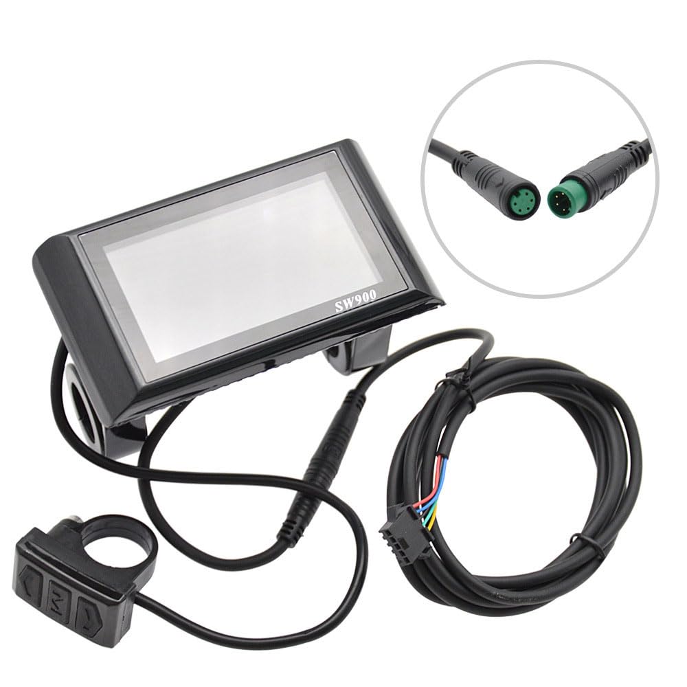 36V/48V SW900 LCD Display Bedienfeld für Elektrofahrrad E Bike