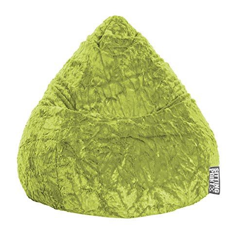 SITTING POINT only by MAGMA Sitzsack Fluffy XL ca. 220 Liter grün